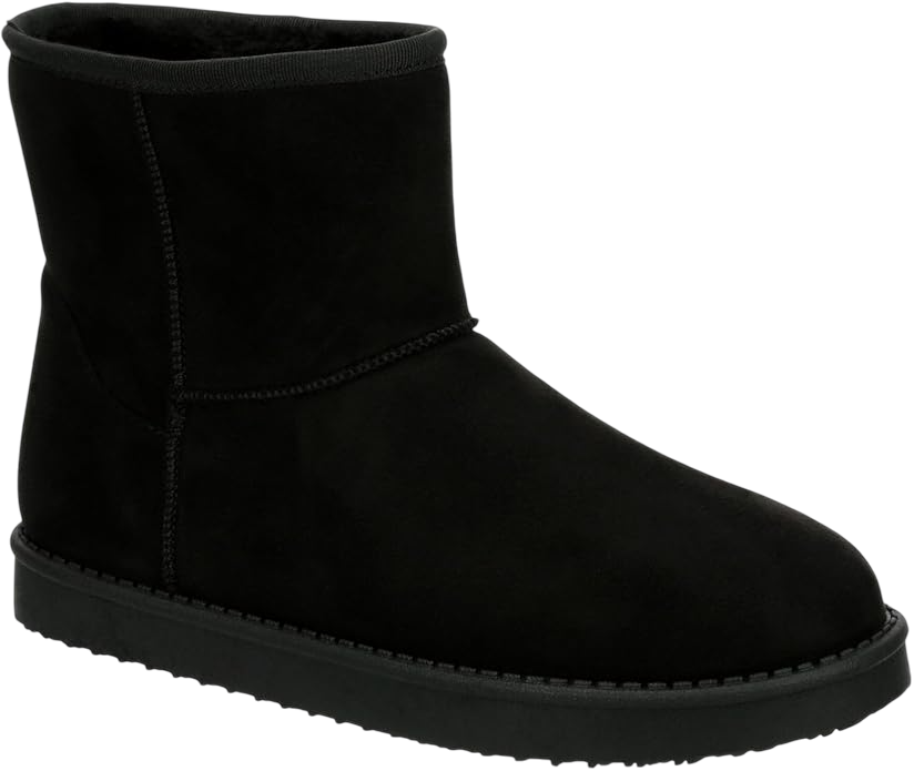 Casual Faux Fur Lined Slip-On Ankle Boots