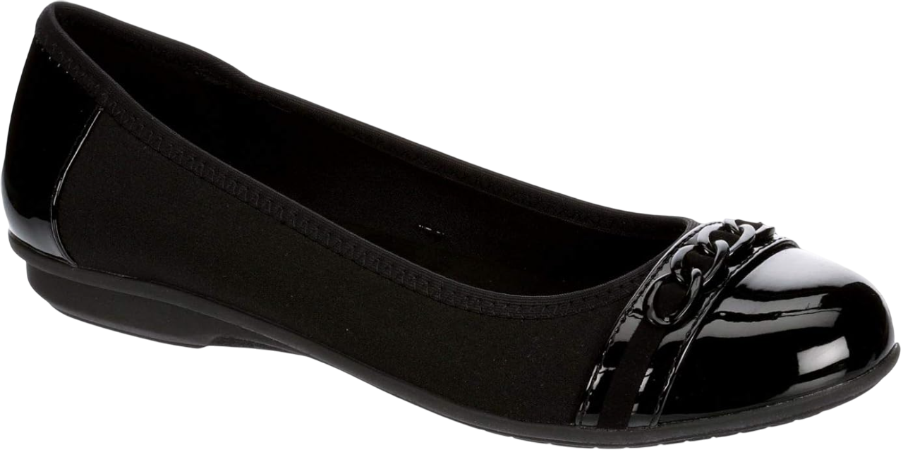 Slip-on Round Toe Accented Dress Ballet Flats by Xappeal