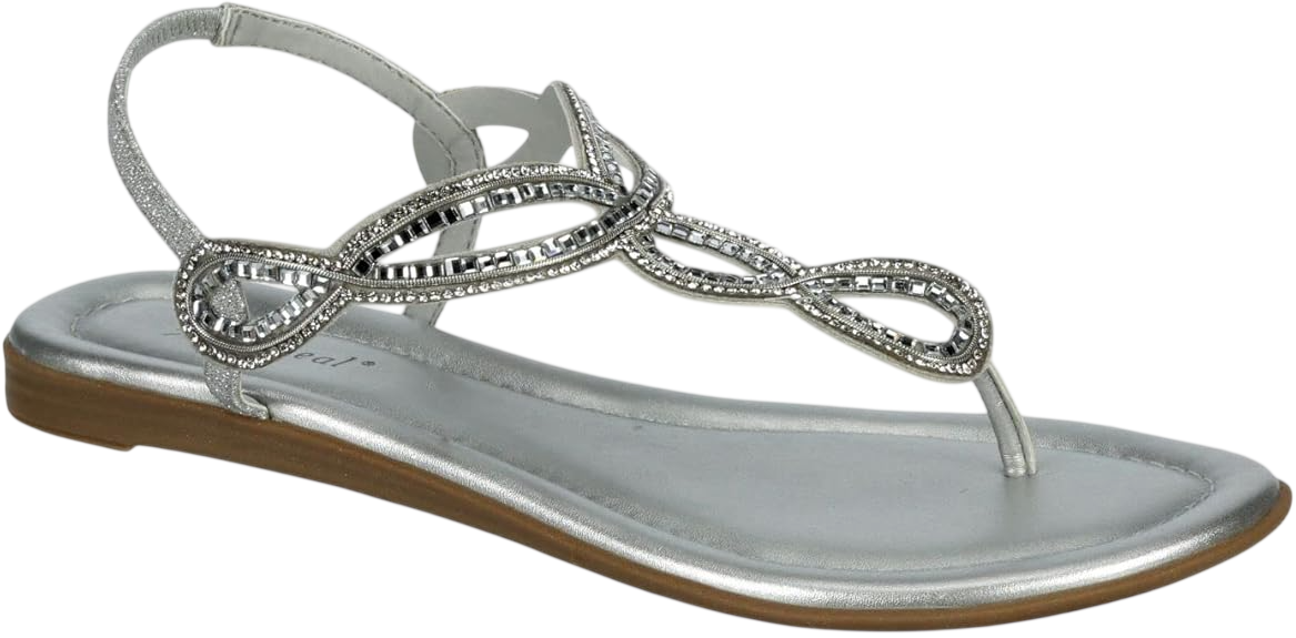 Xappeal Akia -Braided Ankle Strap Gladiator Thong Flip Flop Sandals